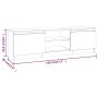 TV-Schrank aus geräuchertem Eichensperrholz, 120 x 30 x 35,5 cm von vidaXL, TV-Möbel - Ref: Foro24-815339, Preis: 68,67 €, Ra...