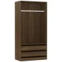 Eichenbrauner Sperrholzschrank 100x50x200 cm von vidaXL, Kleiderschränke - Ref: Foro24-815347, Preis: 178,61 €, Rabatt: %