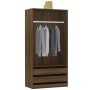 Armario madera contrachapada marrón roble 100x50x200 cm de vidaXL, Armarios roperos - Ref: Foro24-815347, Precio: 200,88 €, D...