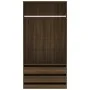 Eichenbrauner Sperrholzschrank 100x50x200 cm von vidaXL, Kleiderschränke - Ref: Foro24-815347, Preis: 178,61 €, Rabatt: %