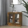 Smoked oak plywood showcase 82.5x30.5x80 cm by vidaXL, Bookcases and shelves - Ref: Foro24-815615, Price: 65,46 €, Discount: %