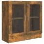 Smoked oak plywood showcase 82.5x30.5x80 cm by vidaXL, Bookcases and shelves - Ref: Foro24-815615, Price: 65,46 €, Discount: %