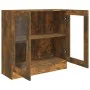 Smoked oak plywood showcase 82.5x30.5x80 cm by vidaXL, Bookcases and shelves - Ref: Foro24-815615, Price: 65,46 €, Discount: %