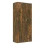 Mueble zapatero madera contrachapada roble ahumado 80x39x178 cm de vidaXL, Zapateros y organizadores de calzado - Ref: Foro24...
