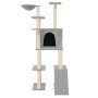 Katzenkratzbaum mit hellgrauen Sisalstämmen, 166 cm von vidaXL, Katzenmöbel - Ref: Foro24-171682, Preis: 76,86 €, Rabatt: %
