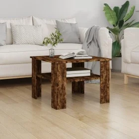 Couchtisch aus geräuchertem Eichensperrholz, 60 x 60 x 42 cm von vidaXL, Couchtisch - Ref: Foro24-815264, Preis: 42,74 €, Rab...