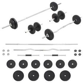 Bar and weight set 30 kg by vidaXL, free weight - Ref: Foro24-93588, Price: 149,75 €, Discount: %