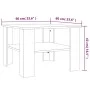 Couchtisch aus geräuchertem Eichensperrholz, 60 x 60 x 42 cm von vidaXL, Couchtisch - Ref: Foro24-815264, Preis: 42,74 €, Rab...