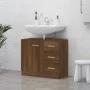 Mueble de lavabo madera contrachapada marrón roble 63x30x54 cm by vidaXL, Bathroom furniture - Ref: Foro24-815632, Price: 61,...