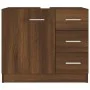 Mueble de lavabo madera contrachapada marrón roble 63x30x54 cm by vidaXL, Bathroom furniture - Ref: Foro24-815632, Price: 61,...