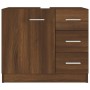 Mueble de lavabo madera contrachapada marrón roble 63x30x54 cm by vidaXL, Bathroom furniture - Ref: Foro24-815632, Price: 64,...