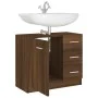 Mueble de lavabo madera contrachapada marrón roble 63x30x54 cm by vidaXL, Bathroom furniture - Ref: Foro24-815632, Price: 61,...