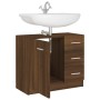 Mueble de lavabo madera contrachapada marrón roble 63x30x54 cm by vidaXL, Bathroom furniture - Ref: Foro24-815632, Price: 64,...