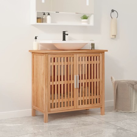 Solid walnut wood washbasin cabinet 66x29x61.5 cm by vidaXL, bathroom vanities - Ref: Foro24-350355, Price: 114,50 €, Discoun...