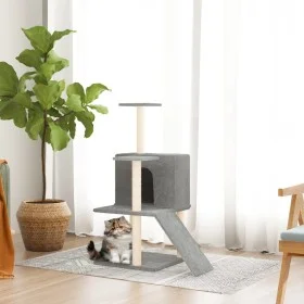 Cat scratching post with light gray sisal posts 109 cm by vidaXL, Cat furniture - Ref: Foro24-171670, Price: 33,70 €, Discoun...