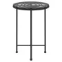 Mesa de comedor de vidrio templado y acero negro 55 cm de vidaXL, Mesas de jardín - Ref: Foro24-319435, Precio: 49,08 €, Desc...