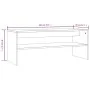 Couchtisch aus geräuchertem Eichensperrholz 100x40x40 cm von vidaXL, Couchtisch - Ref: Foro24-815255, Preis: 51,98 €, Rabatt: %
