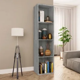 Sonoma gray plywood shelving/TV cabinet 36x30x143 cm by vidaXL, Bookcases and shelves - Ref: Foro24-815247, Price: 63,94 €, D...