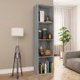 Estantería/mueble de TV contrachapada gris Sonoma 36x30x143 cm