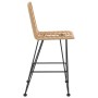 Küchenhocker 2 Stück PE, Rattan und Stahl 45x56x103,5 cm von vidaXL, Gartenstühle - Ref: Foro24-319430, Preis: 230,83 €, Raba...