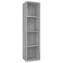 Sonoma gray plywood shelving/TV cabinet 36x30x143 cm by vidaXL, Bookcases and shelves - Ref: Foro24-815247, Price: 65,04 €, D...