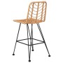Küchenhocker 2 Stück PE, Rattan und Stahl 45x56x103,5 cm von vidaXL, Gartenstühle - Ref: Foro24-319430, Preis: 230,83 €, Raba...