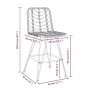 Kitchen stools 2 units made of PE rattan and steel 45x56x103.5 cm by vidaXL, Garden chairs - Ref: Foro24-319430, Price: 225,7...