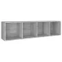 Sonoma gray plywood shelving/TV cabinet 36x30x143 cm by vidaXL, Bookcases and shelves - Ref: Foro24-815247, Price: 65,04 €, D...