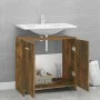 Badezimmerschrank aus geräuchertem Eichensperrholz, 60 x 33 x 60 cm von vidaXL, Badezimmermöbel - Ref: Foro24-815525, Preis: ...