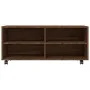 TV stand with wheels made of oak plywood in brown, measuring 90x35x35 cm. by vidaXL, TV Furniture - Ref: Foro24-815260, Price...