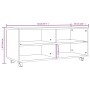 TV-Möbel Räder Sperrholz Eiche braun 90x35x35 cm von vidaXL, TV-Möbel - Ref: Foro24-815260, Preis: 62,38 €, Rabatt: %