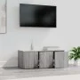 TV-Möbel aus grauem Sonoma-Sperrholz 80x34x30 cm von vidaXL, TV-Möbel - Ref: Foro24-815499, Preis: 50,08 €, Rabatt: %
