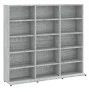 Estantería para CDs madera contrachapada gris 102x23x89,5 cm de vidaXL, Almacenamiento para CD y DVD - Ref: Foro24-815484, Pr...