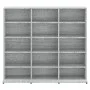 Estantería para CDs madera contrachapada gris 102x23x89,5 cm de vidaXL, Almacenamiento para CD y DVD - Ref: Foro24-815484, Pr...