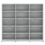 Gray plywood CD shelf 102x23x89.5 cm by vidaXL, CD and DVD storage - Ref: Foro24-815484, Price: 62,48 €, Discount: %