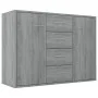 Sonoma gray plywood sideboard 88x30x65 cm by vidaXL, Sideboards - Ref: Foro24-815370, Price: 111,25 €, Discount: %