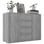 Aparador de madera contrachapada gris Sonoma 88x30x65 cm de vidaXL, Aparadores - Ref: Foro24-815370, Precio: 111,04 €, Descue...