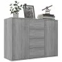 Sonoma gray plywood sideboard 88x30x65 cm by vidaXL, Sideboards - Ref: Foro24-815370, Price: 111,25 €, Discount: %