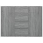 Aparador de madera contrachapada gris Sonoma 88x30x65 cm de vidaXL, Aparadores - Ref: Foro24-815370, Precio: 111,04 €, Descue...