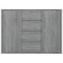 Sonoma gray plywood sideboard 88x30x65 cm by vidaXL, Sideboards - Ref: Foro24-815370, Price: 111,25 €, Discount: %