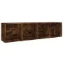 Estantería/mueble de TV contrachapada roble ahumado 36x30x143cm de vidaXL, Librerías y estanterías - Ref: Foro24-815246, Prec...