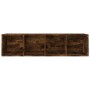 Regal/TV-Schrank aus geräuchertem Eichensperrholz, 36 x 30 x 143 cm von vidaXL, Bücherregale und Regale - Ref: Foro24-815246,...