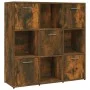 Regal aus geräuchertem Eichensperrholz, 90 x 30 x 90 cm von vidaXL, Bücherregale und Regale - Ref: Foro24-815549, Preis: 84,4...