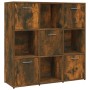 Smoked oak plywood shelf 90x30x90 cm by vidaXL, Bookcases and shelves - Ref: Foro24-815549, Price: 86,38 €, Discount: %