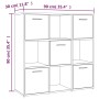 Smoked oak plywood shelf 90x30x90 cm by vidaXL, Bookcases and shelves - Ref: Foro24-815549, Price: 86,38 €, Discount: %