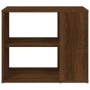 Armario auxiliar madera contrachapada marrón roble 60x30x50 cm
