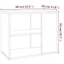 Oak brown plywood auxiliary cabinet 60x30x50 cm by vidaXL, Sideboards - Ref: Foro24-815815, Price: 36,28 €, Discount: %