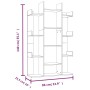 Sonoma Regal aus grauem Sperrholz 86x25,5x140 cm von vidaXL, Bücherregale und Regale - Ref: Foro24-816003, Preis: 79,44 €, Ra...