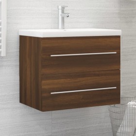 Mueble lavabo madera contrachapada roble marrón 60x38,5x48 cm