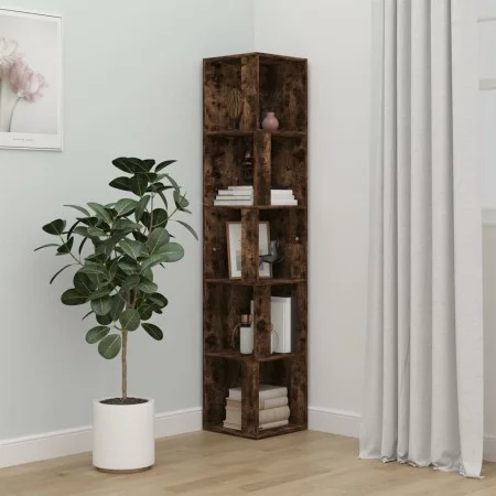 Mueble esquina madera contrachapada roble ahumado 33x33x164,5cm by vidaXL, Lockers and storage cabinets - Ref: Foro24-816026,...
